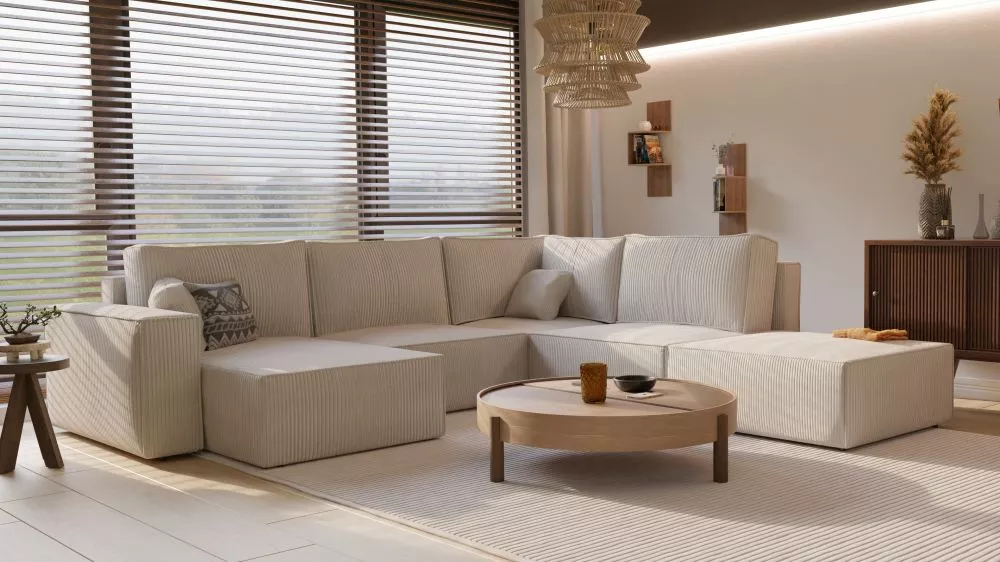 Dīvāns Module 02 Standard · Gaiši bēšs · 240 × 262 × 83 cm