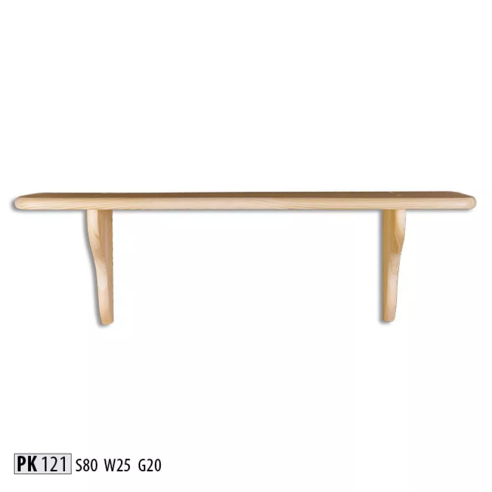 Plaukts PK 121 · Priede · 80 × 25 × 20 cm