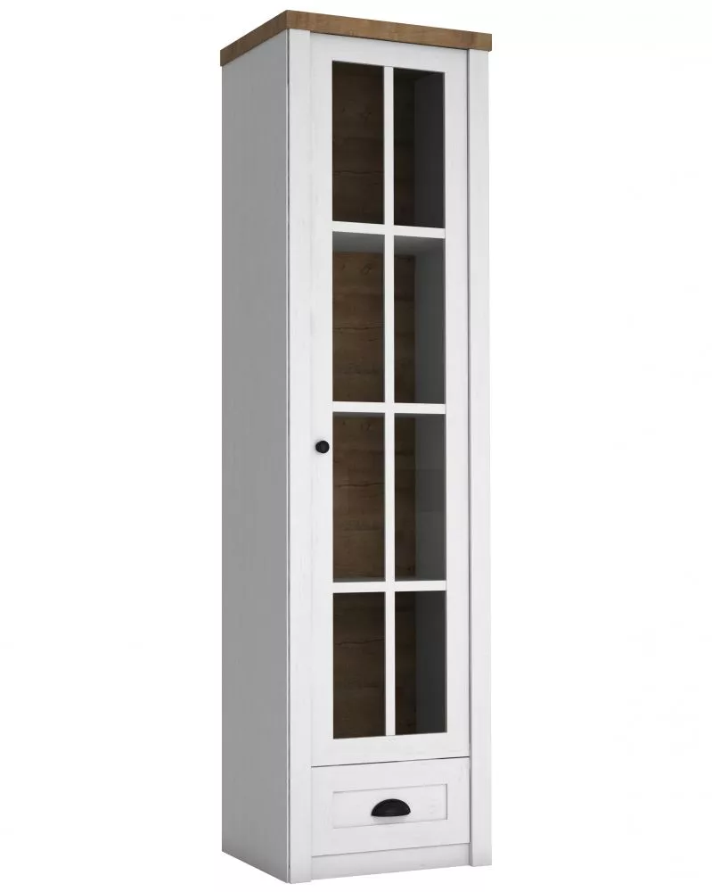 Sekcija Prowansja W1S Korpusa krāsa: balināta priede, · 50 × 43 × 198 cm