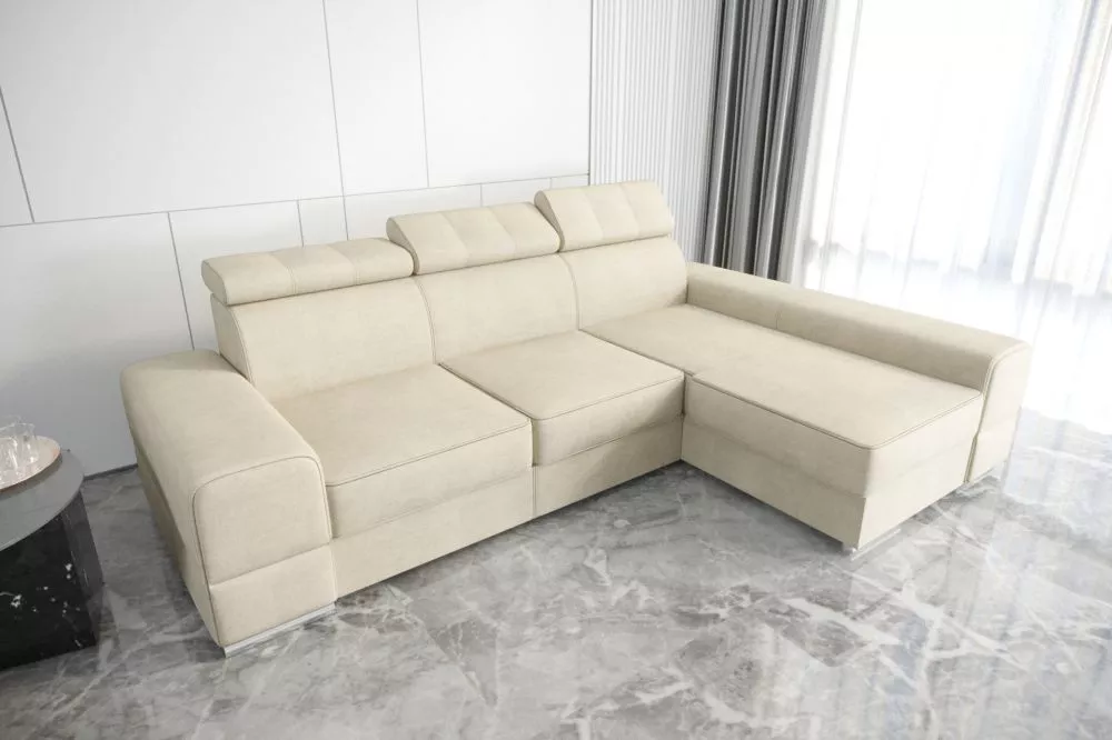 Dīvāns Royal Relax standard · Gaiši bēšs · 185 × 295 × 79 cm