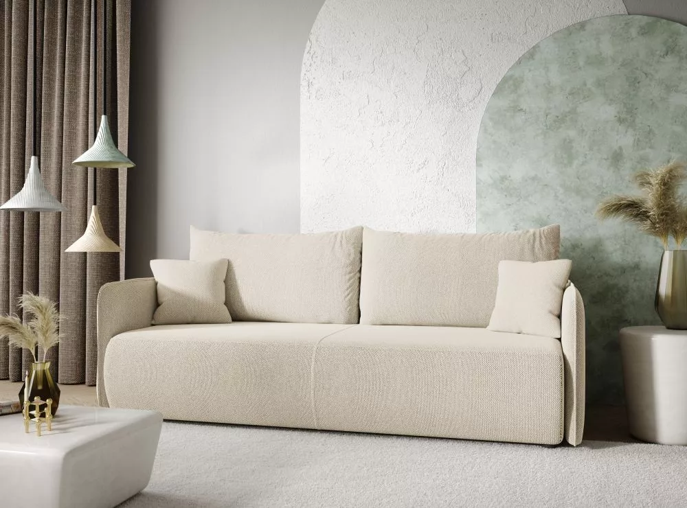 Dīvāns Leone Sofa standard · Gaiši bēšs · 105 × 216 × 86 cm