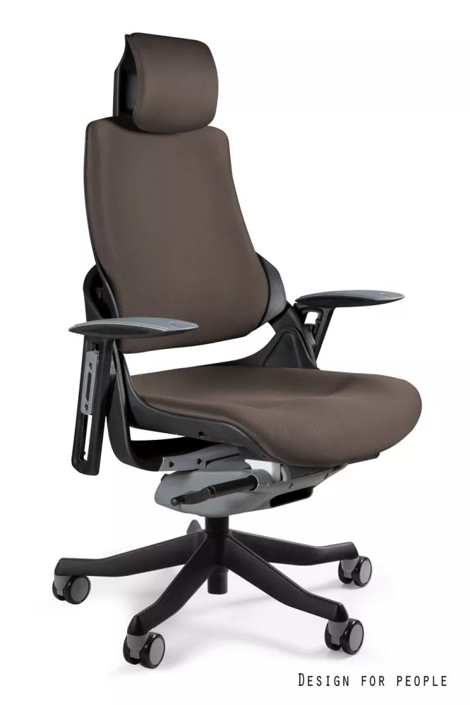 Datorkrēsls Wau T Korpusa krāsa: brūns, Elementu krāsa: melns, Sēdvietas platums: 47 cm, · 68 × 51 × 117 cm