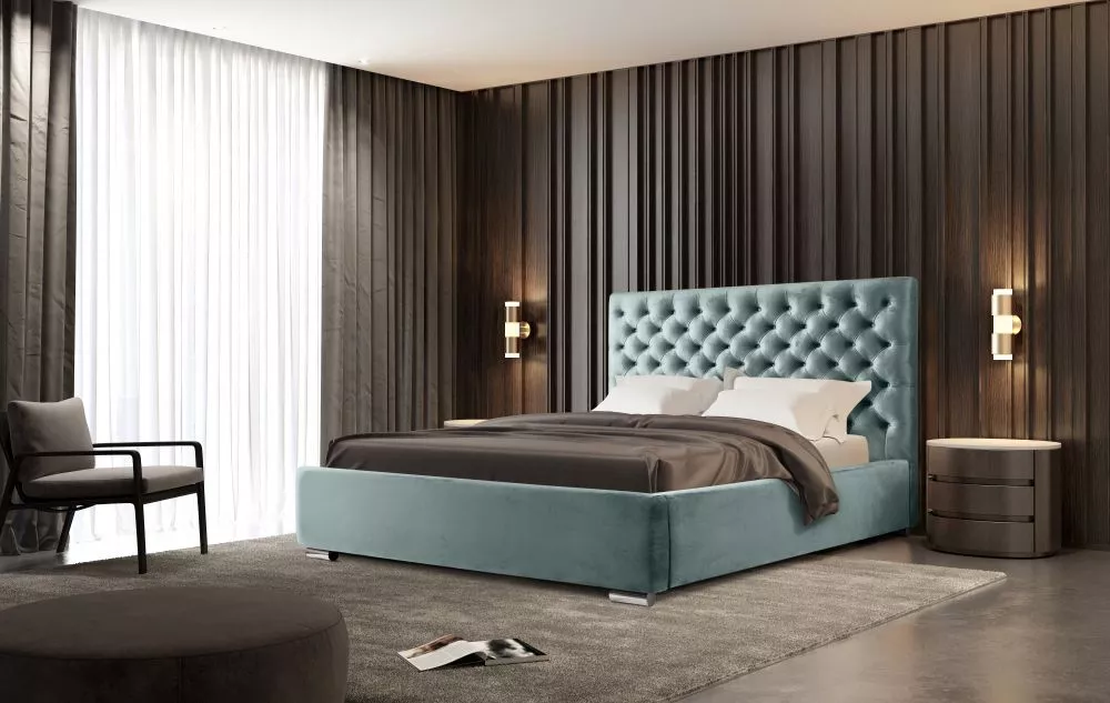 Gulta Chester Standard ar stelāžu Guļamvietas platums: 160 cm, Guļamvietas garums: 200 cm, stelāžas tips: koka, · Gaiši 