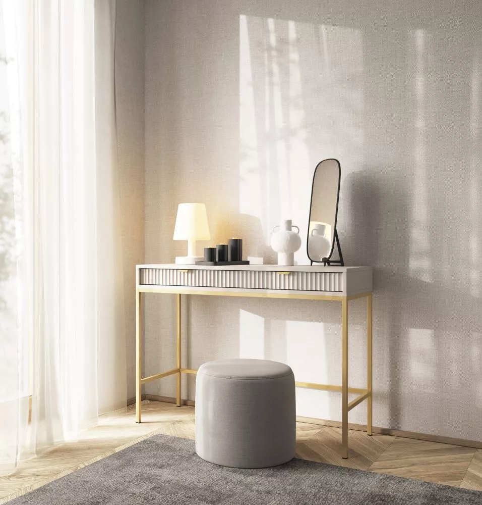 Kosmētikas galds Nova Gold T-104 · Gaiši bēšs · 104 × 78 × 50 cm