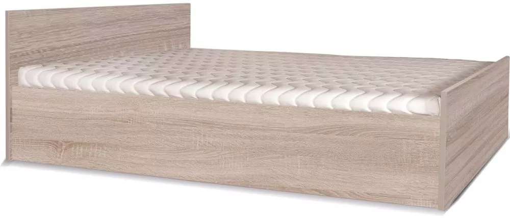 Gulta Maximus M17 ar stelāžu Guļamvietas platums: 160 cm, Guļamvietas garums: 200 cm, · Sonoma · 170 × 206 × 71 cm