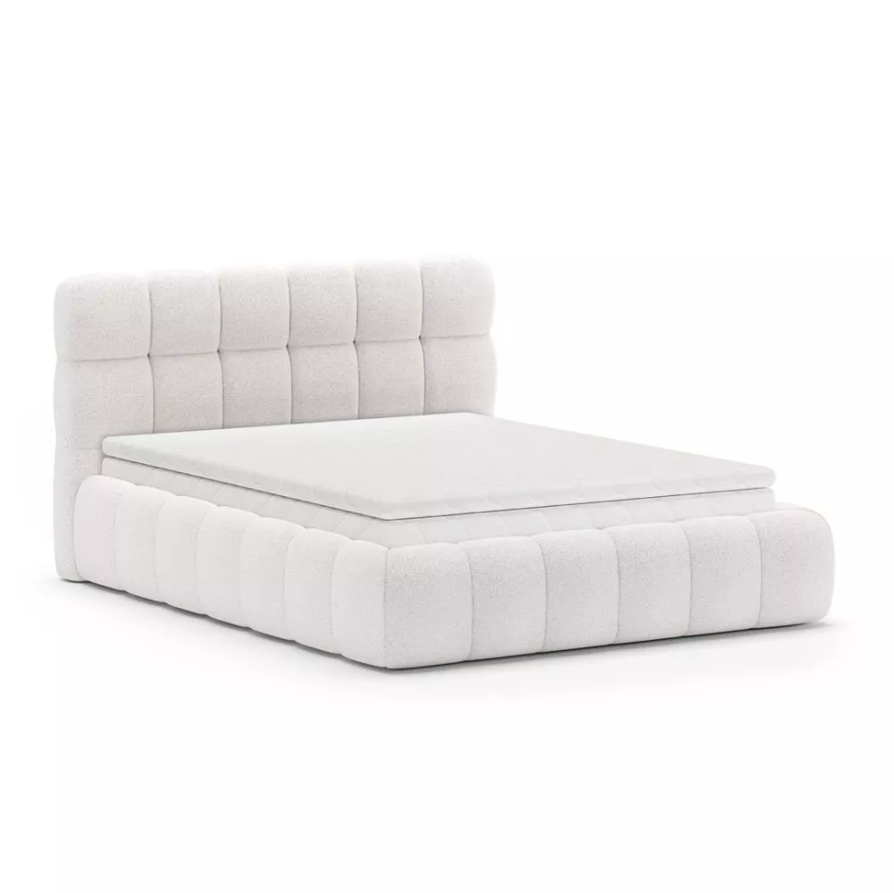 Gulta Cloud standard ar matraci Guļamvietas platums: 180 cm, Guļamvietas garums: 200 cm, stelāžas tips: metāla, · Krēma 