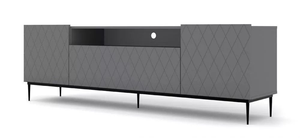 TV tumba Diuna Black 04 · 192.6 × 40 × 60.2 cm