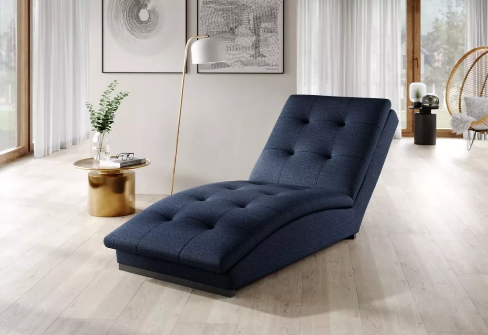 Mīksts krēsls Doro Standard Sēdvietas dziļums: 116 cm, · Tumši zils · 85 × 170 × 95 cm