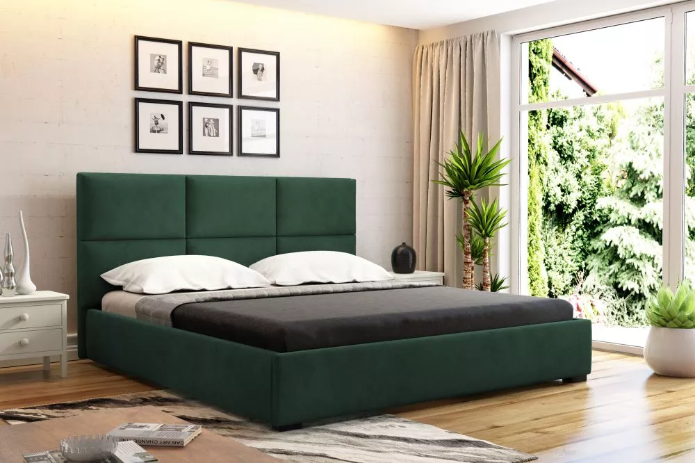 Gulta Otto Standard ar stelāžu Guļamvietas platums: 180 cm, Guļamvietas garums: 200 cm, · Zaļš · 200 × 220 × 114 cm