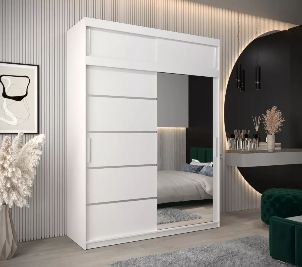 Skapis Verona 2 Premium · Balts · 180 × 62 × 240 cm