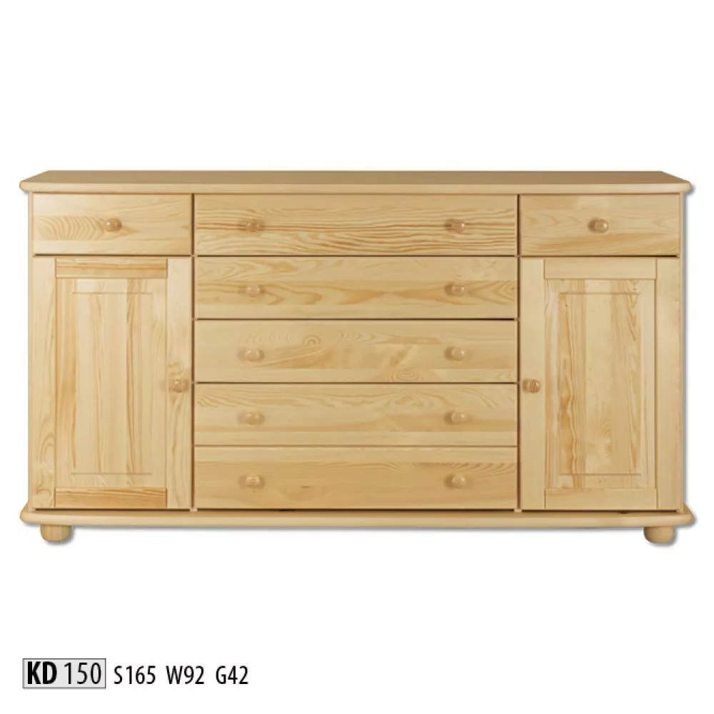 Kumode KD 150 · Priede · 165 × 42 × 92 cm