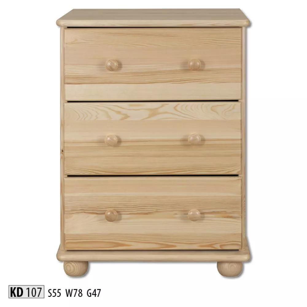 Kumode KD 107 · Priede · 55 × 47 × 78 cm