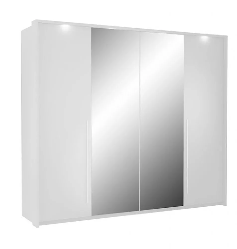 Skapis Brema ar LED · Balts · 255 × 65 × 219 cm