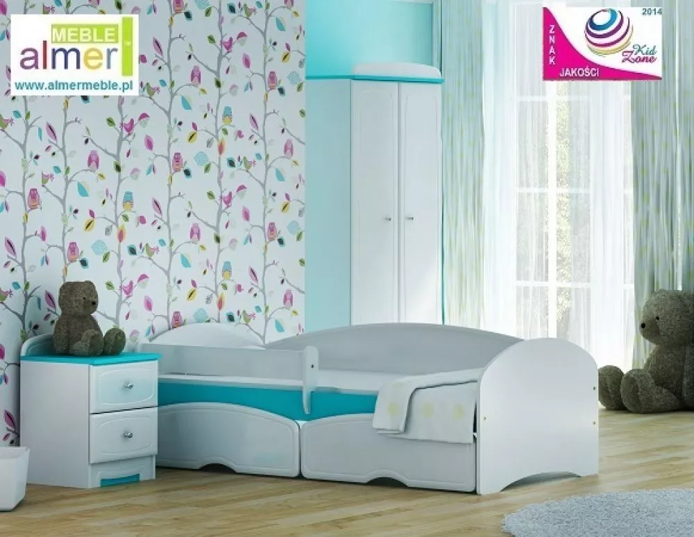 Bērnu gulta Bianco 23S Guļamvietas platums: 90 cm, Guļamvietas garums: 200 cm, · 102 × 204 × 65 cm