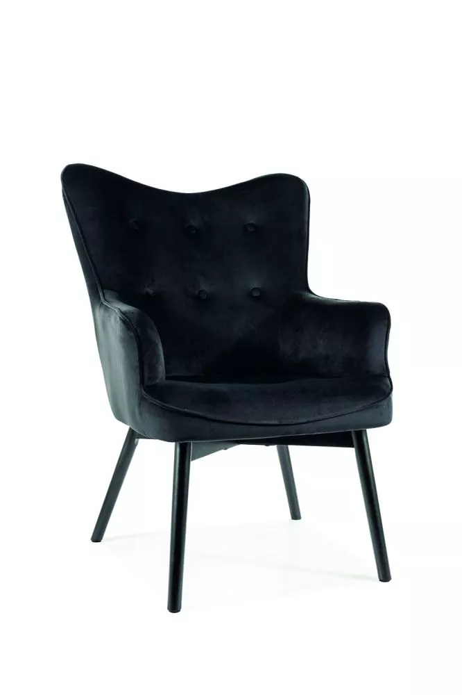Krēsls Carmen Velvet · Melns · 99 × 72 × 75 cm