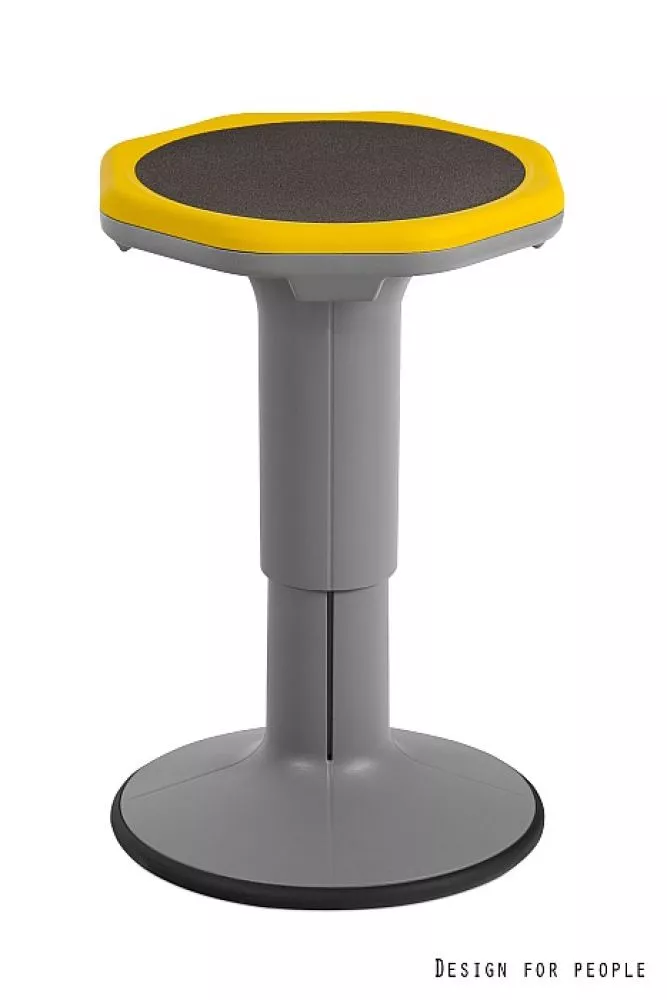Krēsls Mogoo Elementu krāsa: dzeltens, Korpusa krāsa: pelēks, Sēdvietas maksimālais augstums: 47 cm, Maksimālais augstum