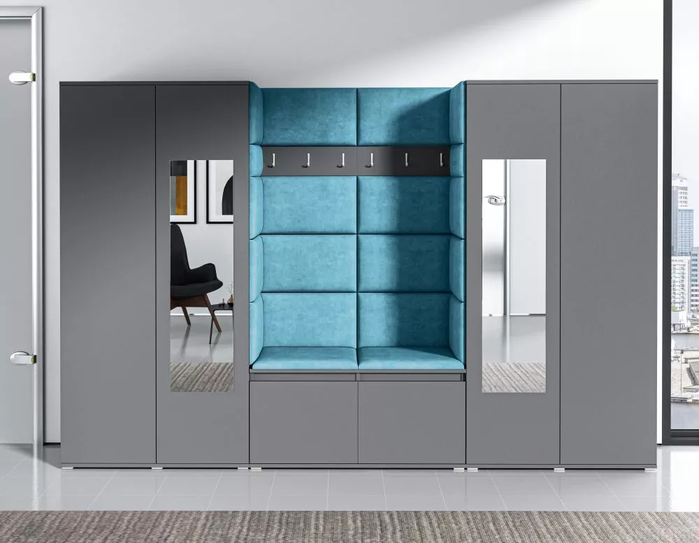 Apavu plaukts Emi 10 Trinity Korpusa krāsa: grafīts, · 280 × 185 × 40 cm