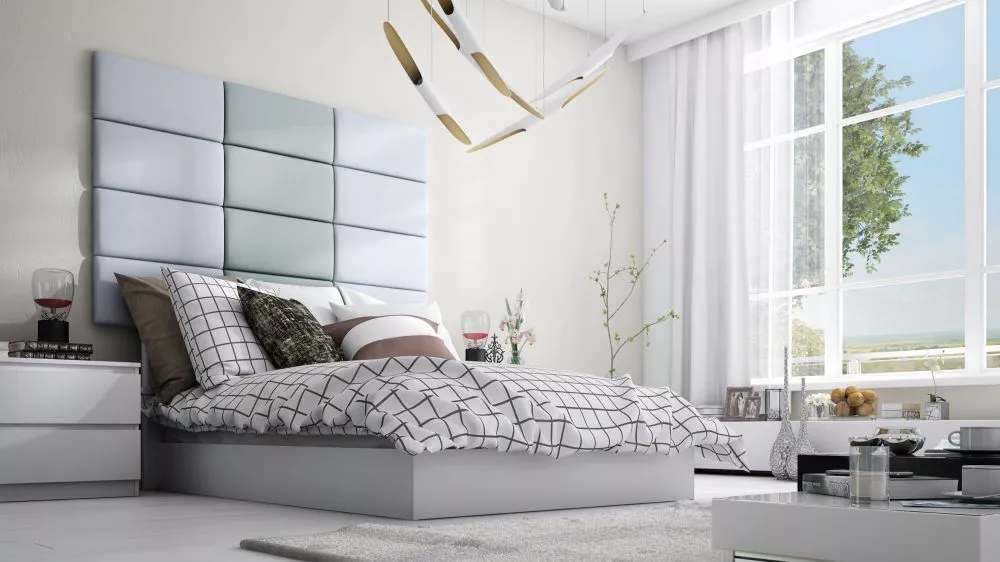Panelis Wall Set 3,5 cm · Gaiši zils + piparmētru · 120 × 120 cm