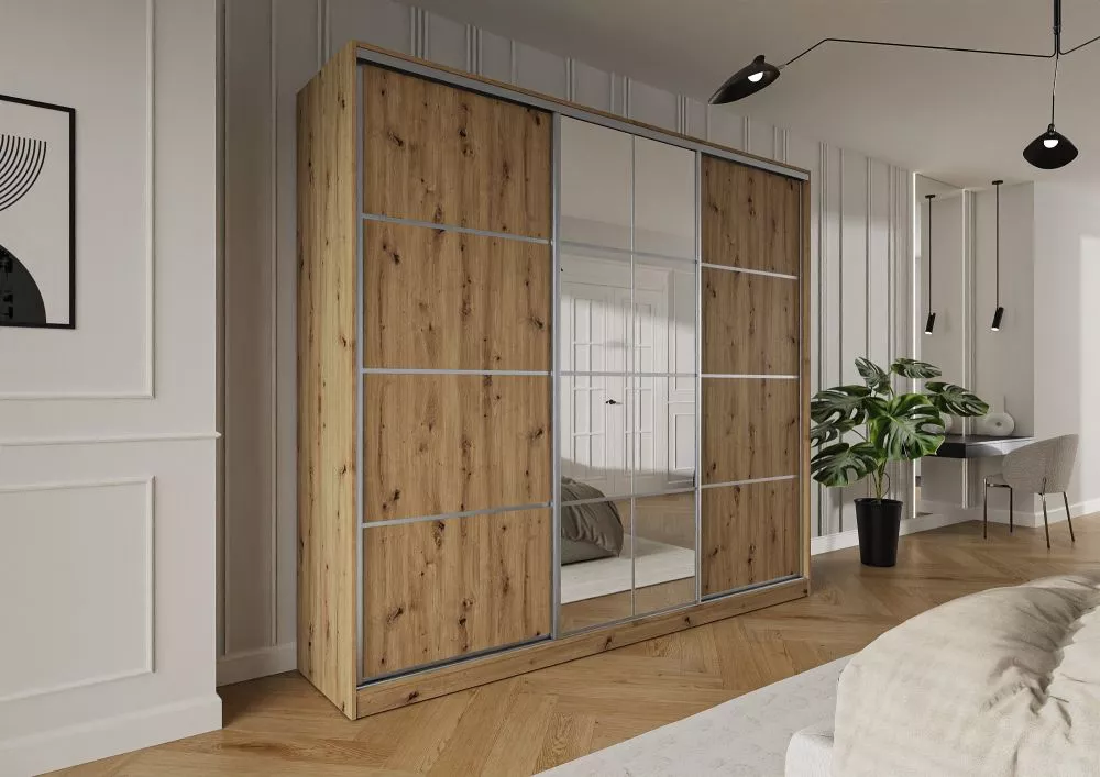 Skapis Trend 10 · Ozols artisan · 275 × 60 × 245 cm