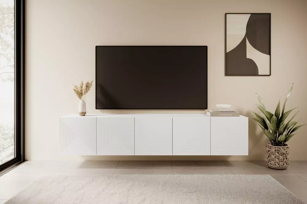 TV tumba Asha RTV 200 5D W · 200 × 40 × 40 cm