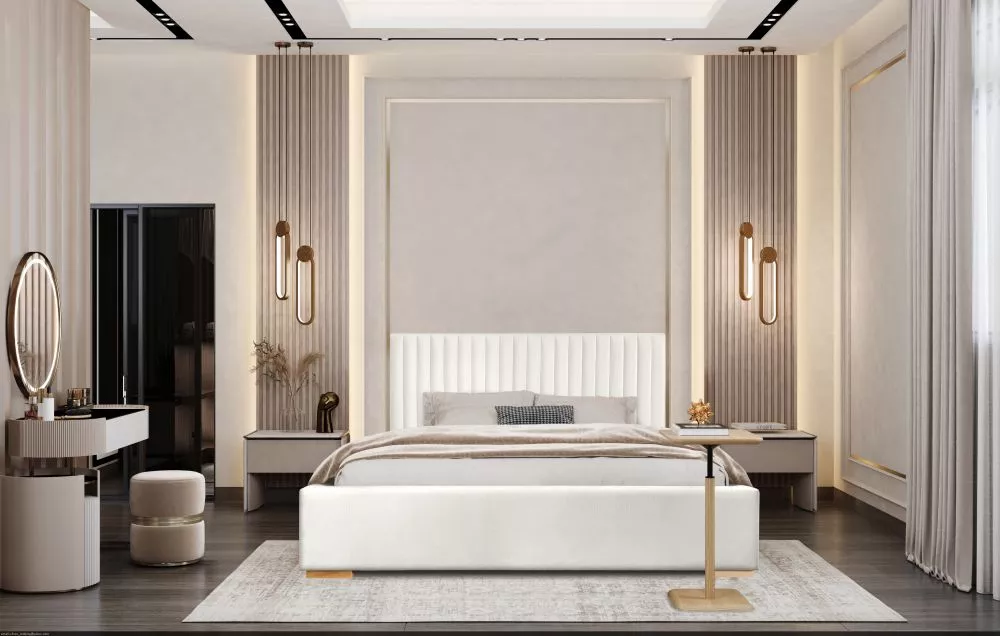 Gulta Vegas 01 Piano Standard ar stelāžu Guļamvietas platums: 140 cm, Guļamvietas garums: 200 cm, stelāžas tips: koka, ·