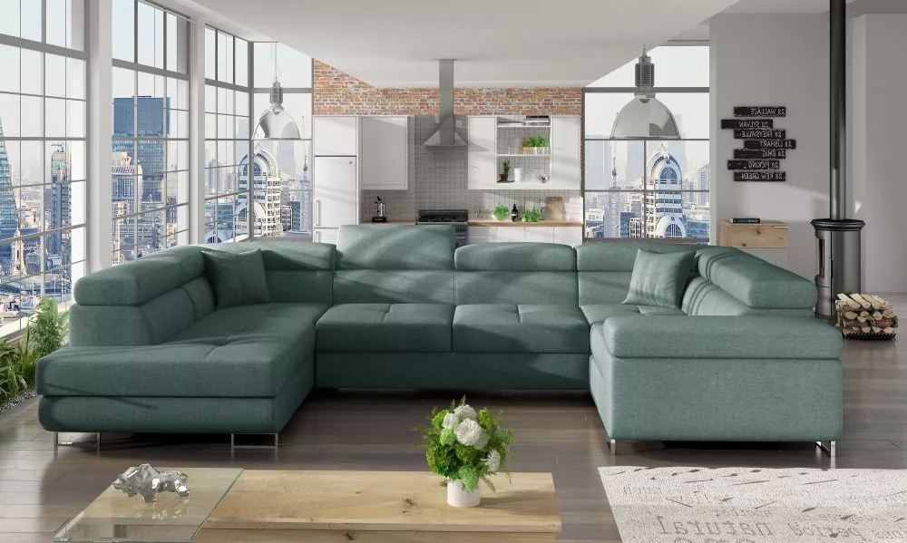 Dīvāns Letto Lux standard · Zaļš · 202 × 340 × 90 cm