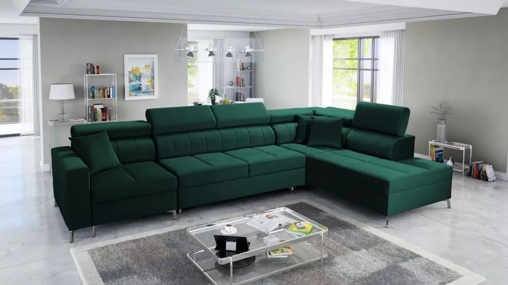 Dīvāns Side 10 Mini Standard · Zaļš · 217 × 332 × 83 cm