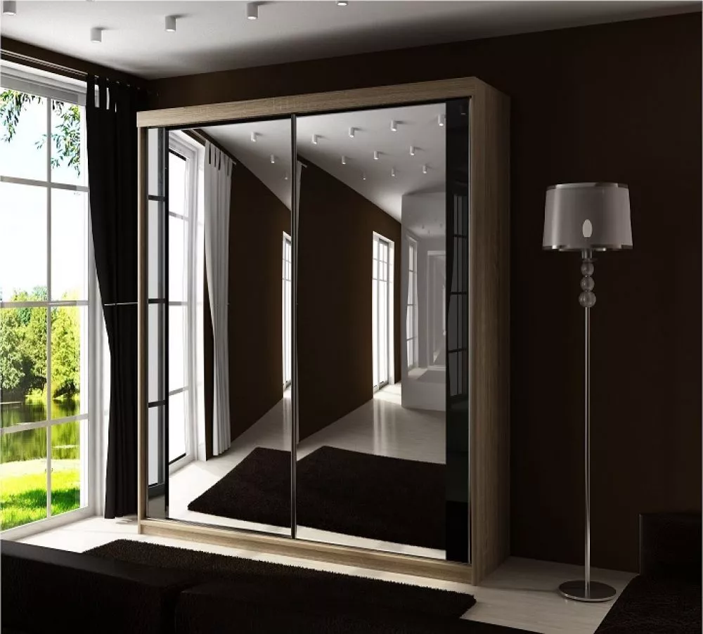 Skapis Top 30 ar LED · Ozols sonoma · 150 × 62 × 200 cm