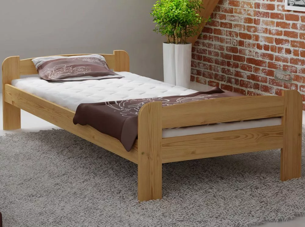 Gulta Ania ar stelāžu Guļamvietas platums: 90 cm, Guļamvietas garums: 200 cm, · Eiropas ozols · 98 × 207 × 50 cm