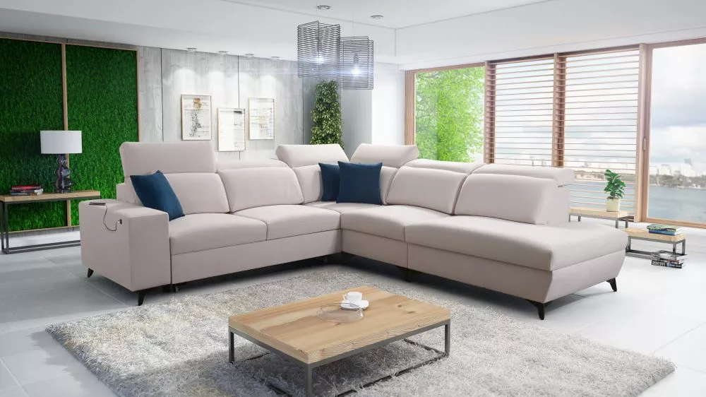 Dīvāns Bartone 9 Mix Standard · Gaišais krēms · 300 × 283 × 83 cm