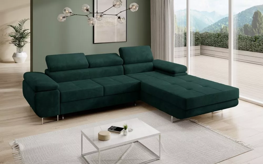 Dīvāns Corner 270 standard · Zaļš · 200 × 277 × 90 cm