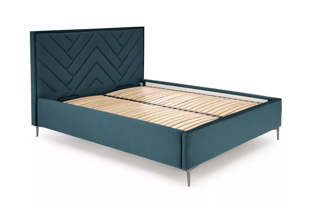 Gulta Modulo 1 160x200 ar stelāžu Guļamvietas platums: 160 cm, Guļamvietas garums: 200 cm, · Zaļš · 175 × 216 × 120 cm