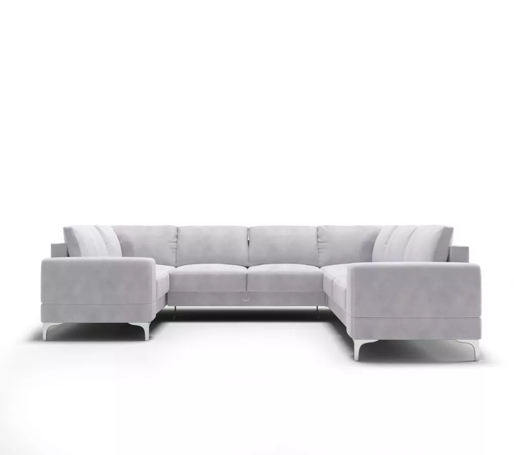Dīvāns Aria Max 3 Standard · Gaiši pelēks · 250 × 315 × 89 cm