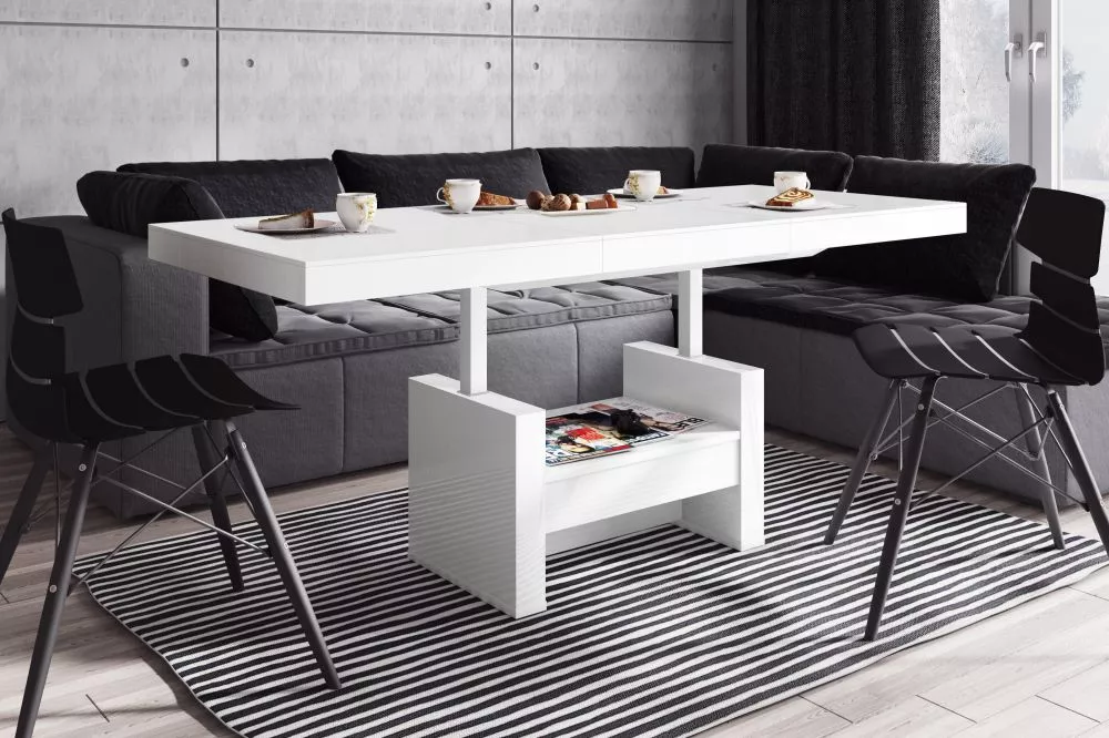 Žurnālgalds Aversa Lux Korpusa krāsa: balts, · 120 × 75 × 55.5 cm