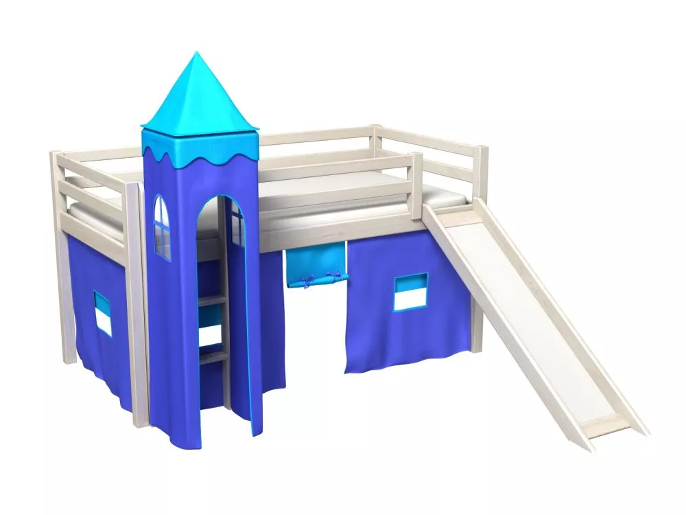 Bērnu gulta Gabi Z Tower ar stelāžu Guļamvietas platums: 80 cm, Guļamvietas garums: 180 cm, · 88 × 188 × 106 cm