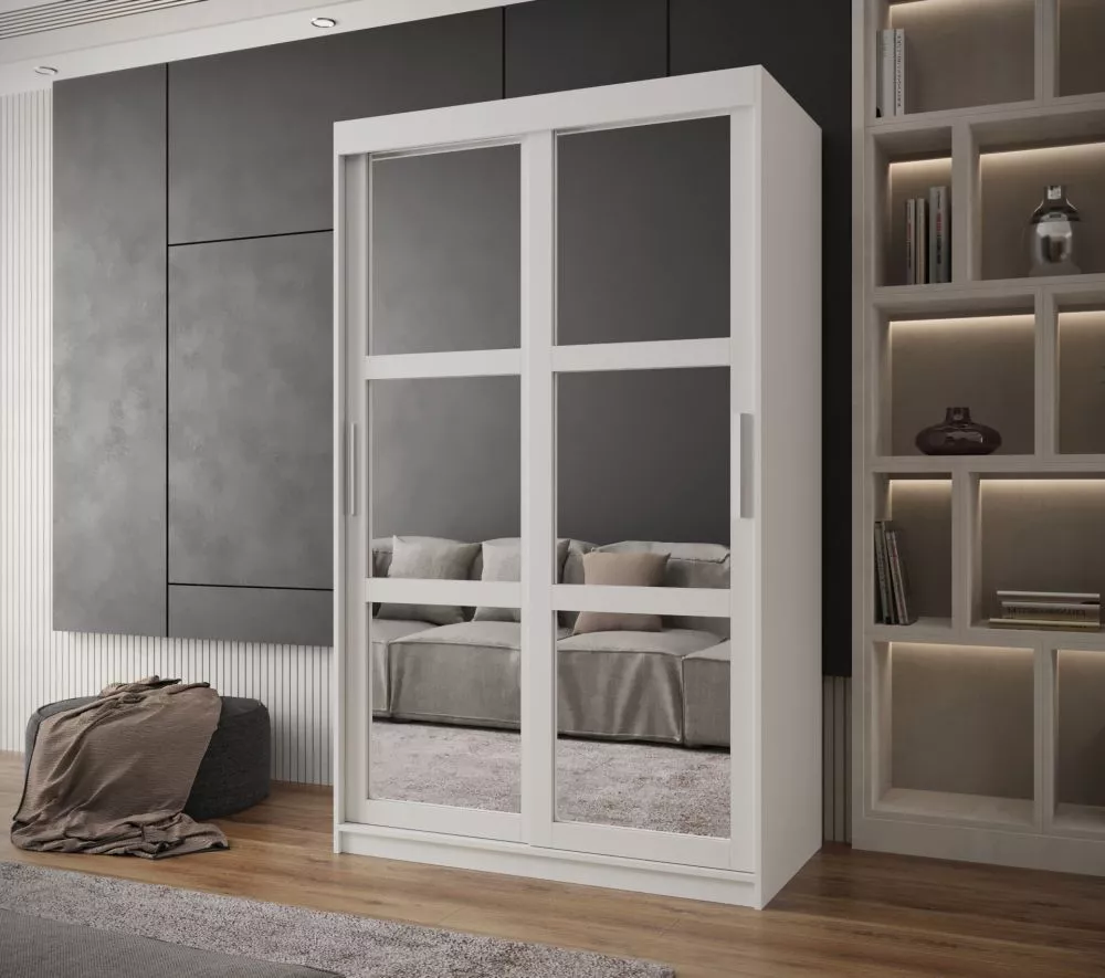 Skapis Miror · Balts · 120 × 62 × 200 cm
