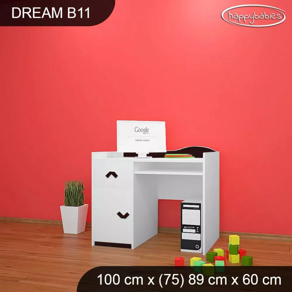 Bērnu rakstāmgalds Dream B11 Maksimālais augstums: 89 cm, · 100 × 75 × 60 cm