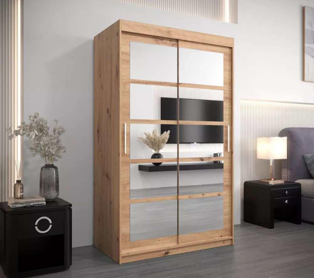 Skapis Roma 2 · Ozols artisan · 120 × 62 × 200 cm