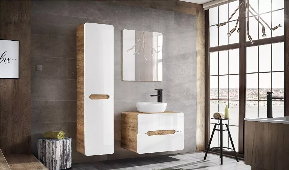 Vannas istabas komplekts Aruba White 3 · 170 × 46 cm