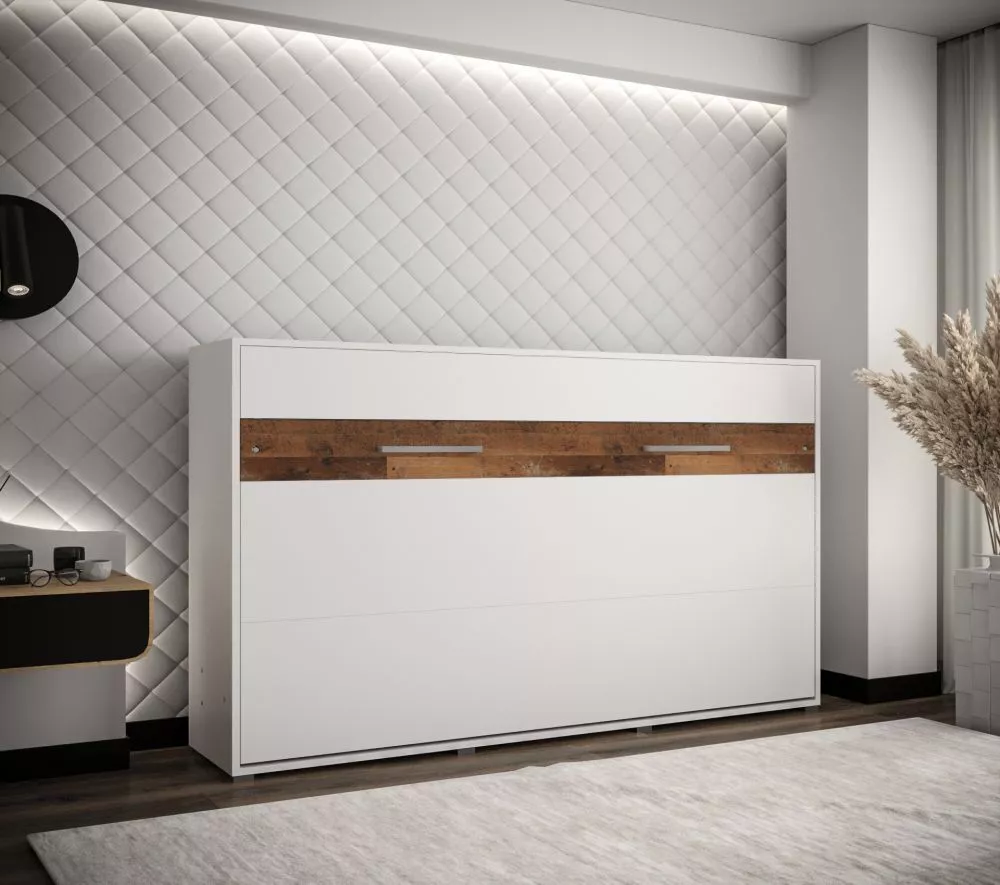 Gulta Home H ar stelāžu Guļamvietas platums: 120 cm, Korpusa krāsa: balts, Guļamvietas garums: 200 cm, stelāžas tips: ar