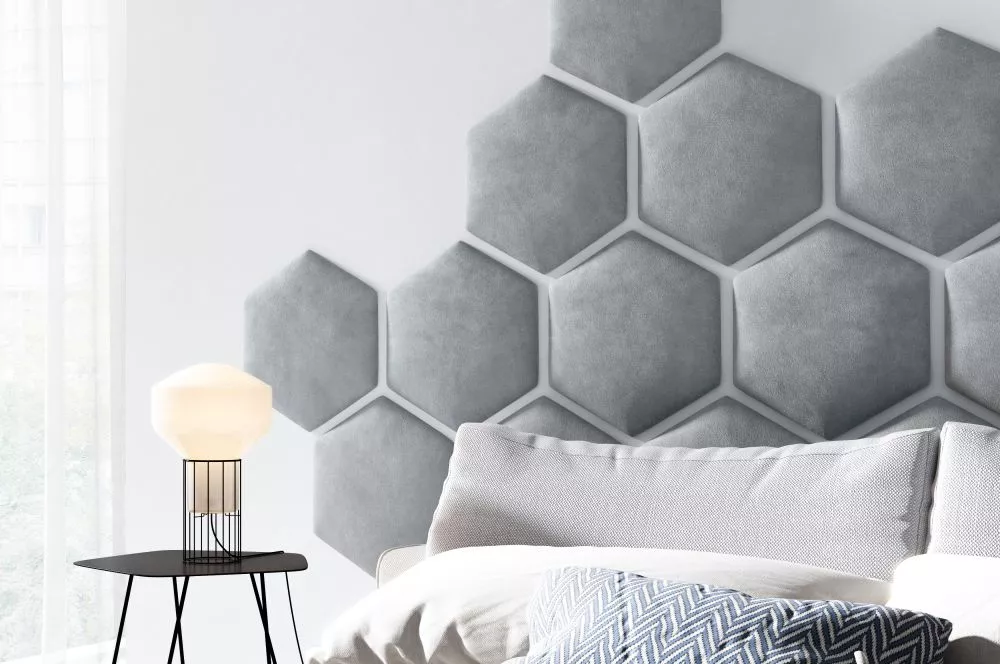 Panelis Wall Honey 5 cm · Pelēks · 40.5 × 35.3 cm