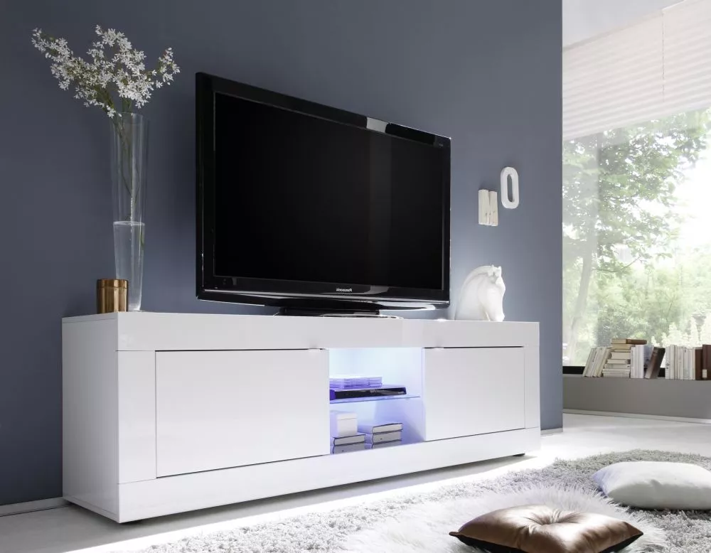 TV tumba Basic 02 ar LED · 181 × 43 × 56 cm