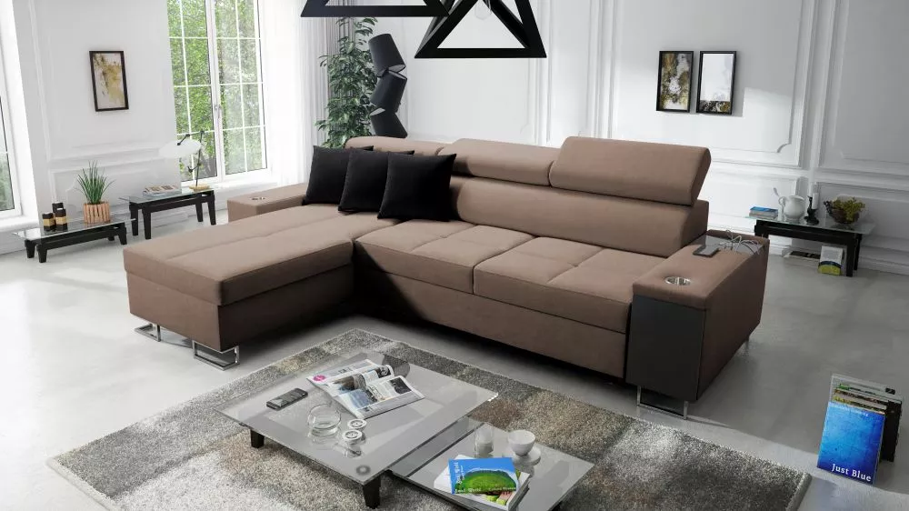 Dīvāns Morena 1 Maxi Standard · Brūns · 183 × 290 cm