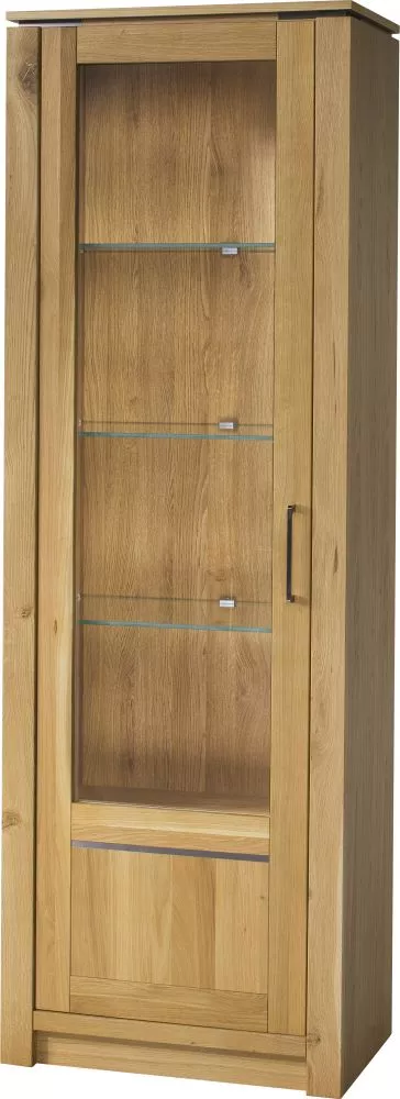 Sekcija Oslo 11 ar LED · Zelts ozols · 66 × 43 × 198 cm