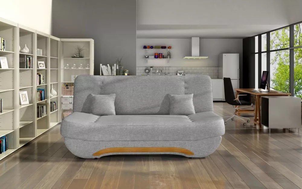 Dīvāns Ewa 2 Classic standard · Gaiši pelēks · 92 × 194 × 95 cm