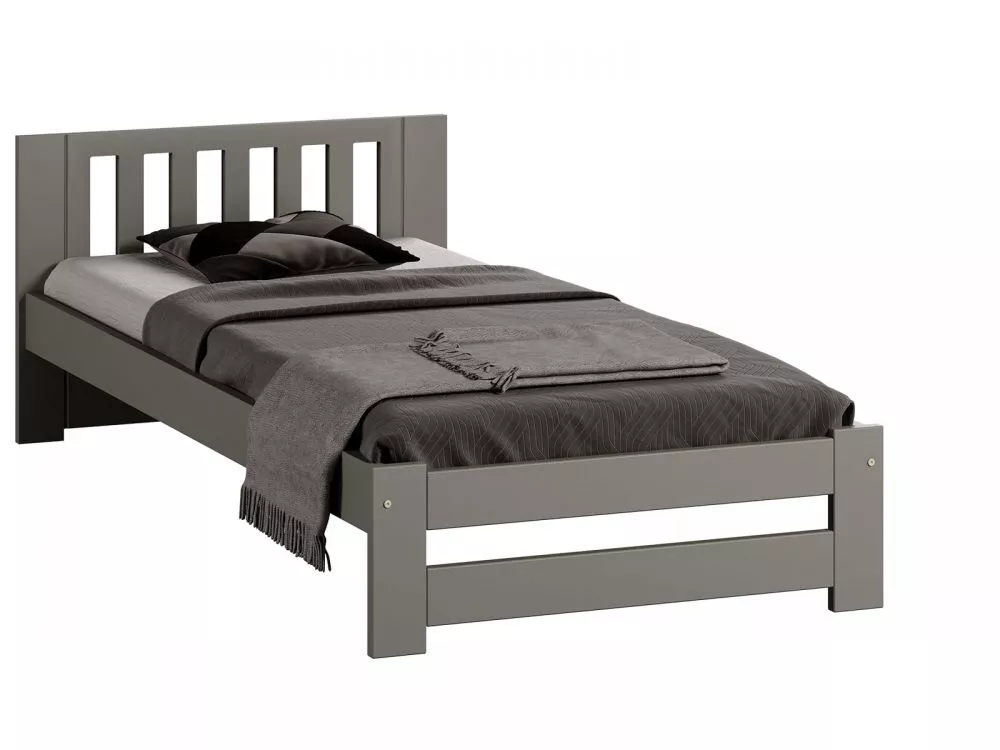 Gulta DMD-11 Magnat ar stelāžu Guļamvietas platums: 90 cm, Guļamvietas garums: 200 cm, · Pelēks · 98 × 206 × 65 cm