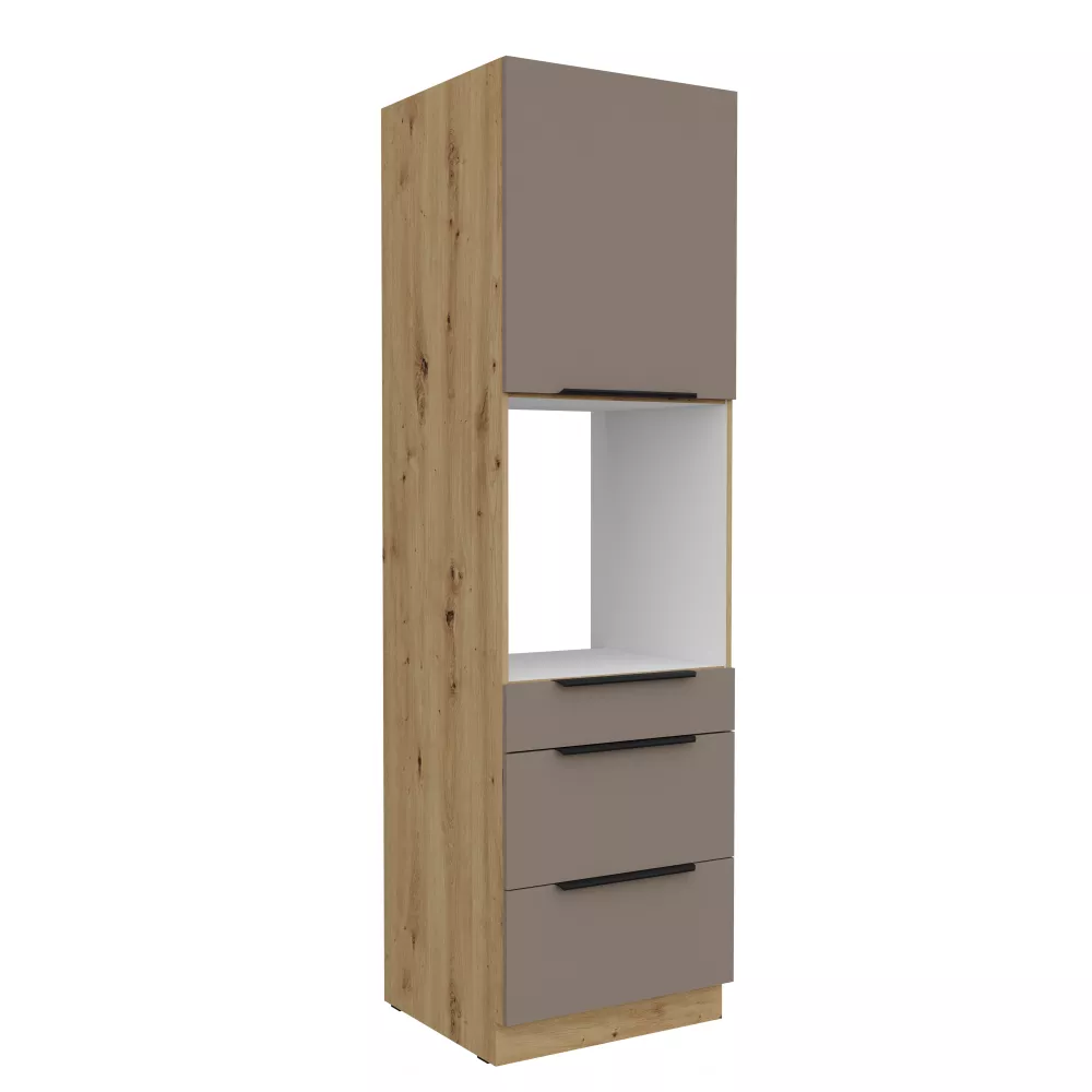 Virtuves skapis Aria Sandgrau 60 DPS-210 3S1F