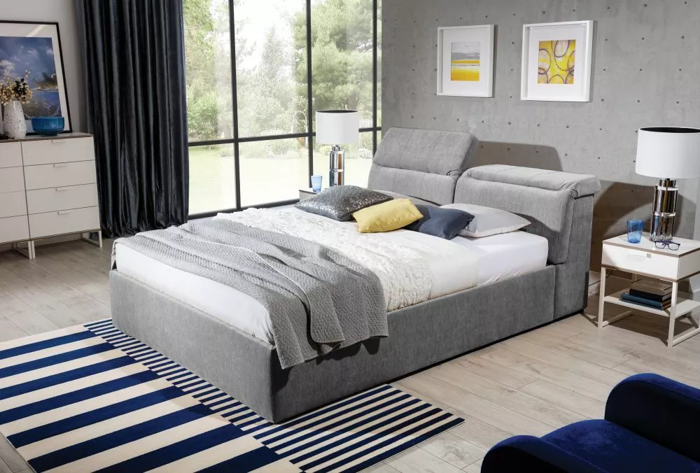 Gulta Lukas Premium Standard ar stelāžu Guļamvietas platums: 200 cm, Guļamvietas garums: 200 cm, stelāžas tips: Elastīga