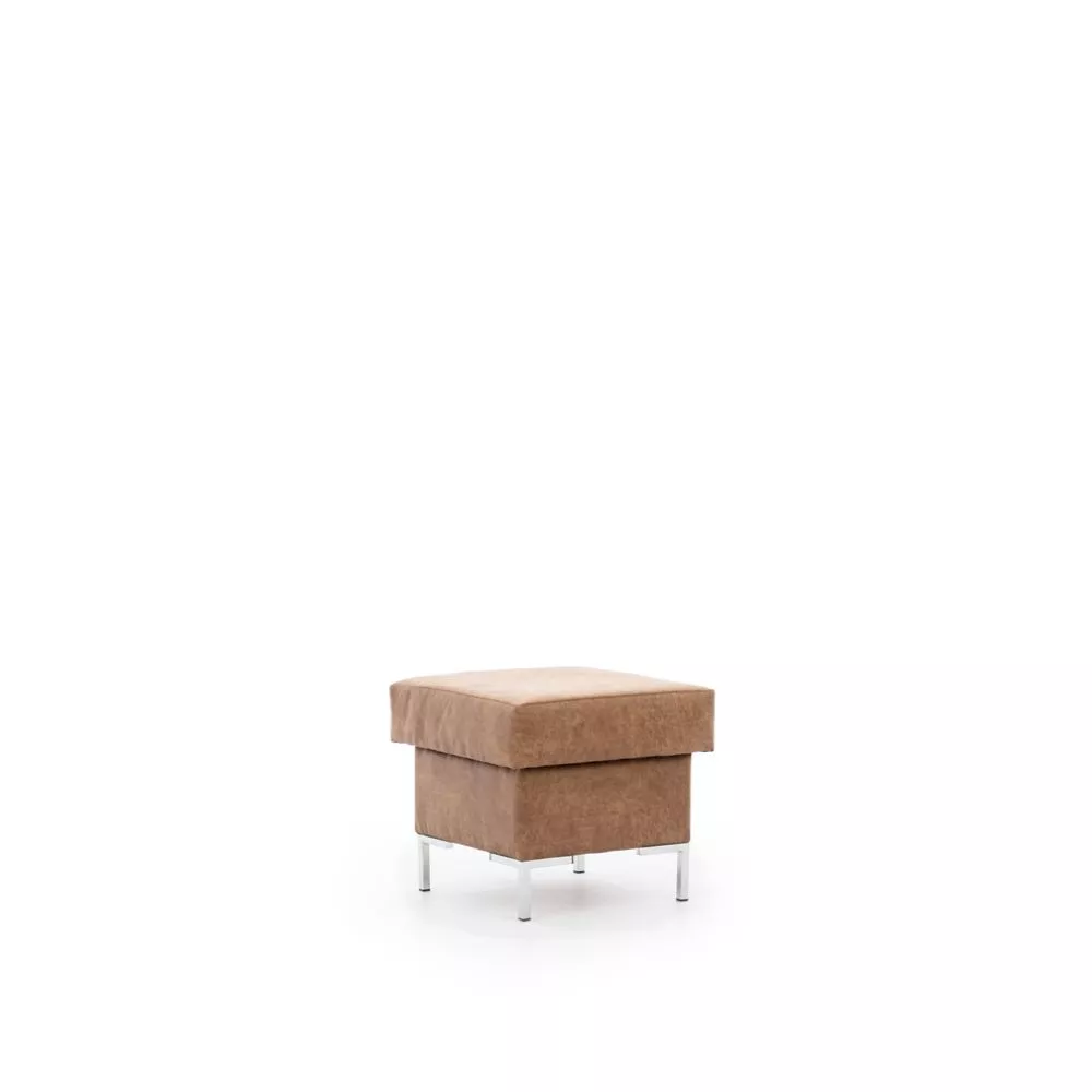 Pufs Solvo P Standard Auduma numurs: Manila Camel, · Brūns · 53 × 51 × 53 cm