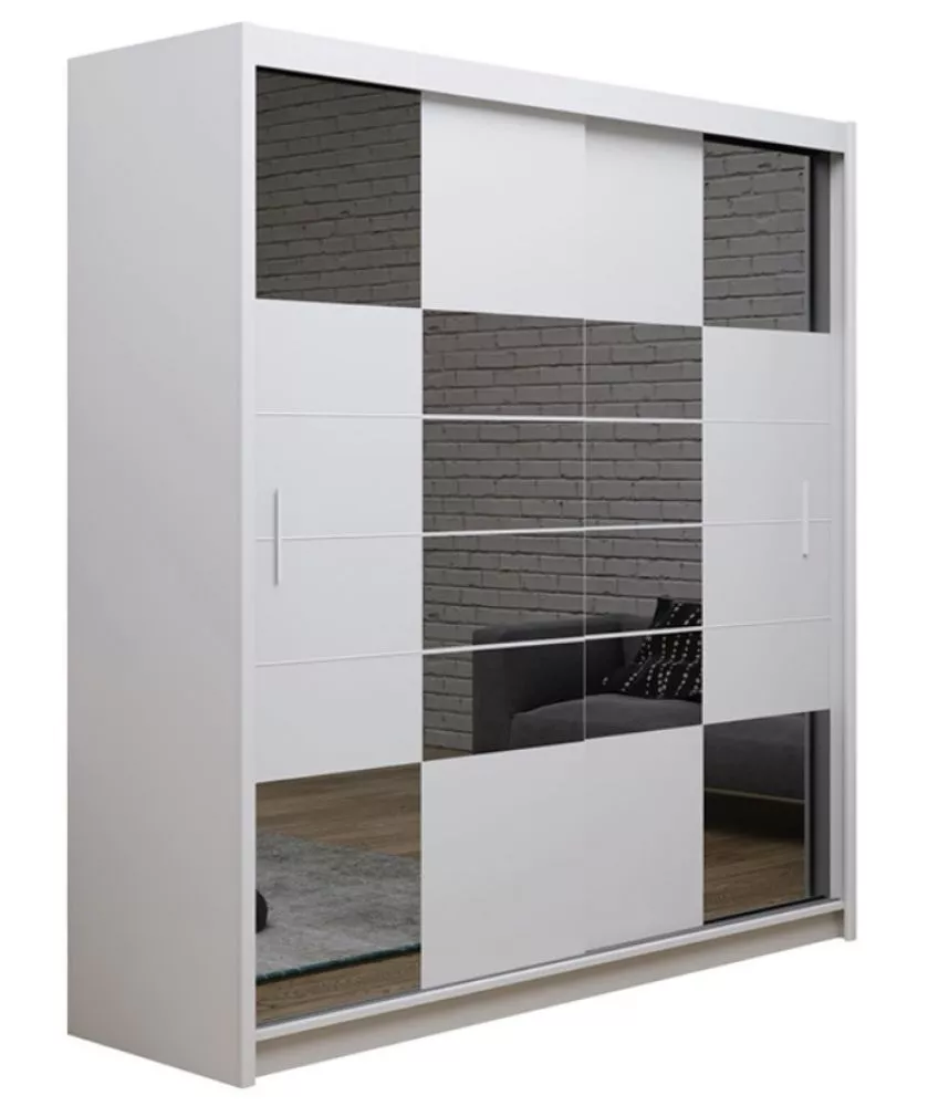 Skapis Aruba 2 · Balts · 203 × 61 × 215 cm